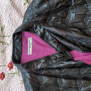 Vintage 1970s Yves Saint Laurent Black Quilted Jacket